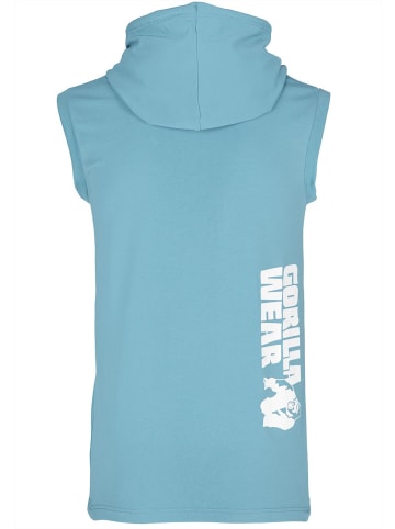 Gorilla Wear ärmelloses T-Shirt mit Kapuze - Oswego - Blue
