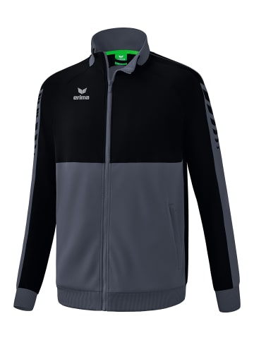 erima Kinder Six Wings Worker Jacke, Trainingsjacke in slate grey/schwarz