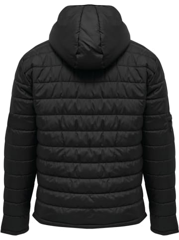 Hummel Jacke Hmlnorth Quilted Hood Jacket in BLACK/ASPHALT