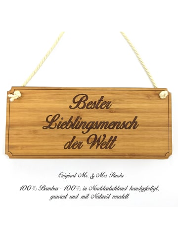 Mr. & Mrs. Panda Schild Lieblingsmensch mit Spruch in Keine Angabe
