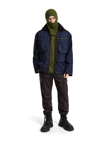 G-Star Raw Utility Sherpa Jacke worn in deep frisian night