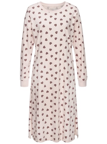 VIVANCE DREAMS Nachthemd in rosa-gemustert