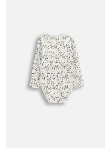 Coccodrillo Langärmeliger Baumwollbody in ecru