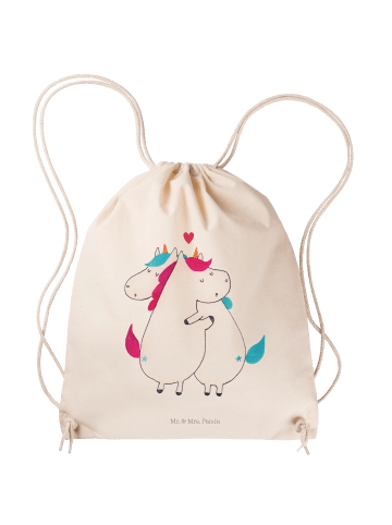 Mr. & Mrs. Panda Stofftasche Einhorn Mitteilung ohne Spruch in Creme