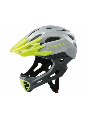 Cratoni Freeride Fahrradhelm C-Maniac in grau/lime matt