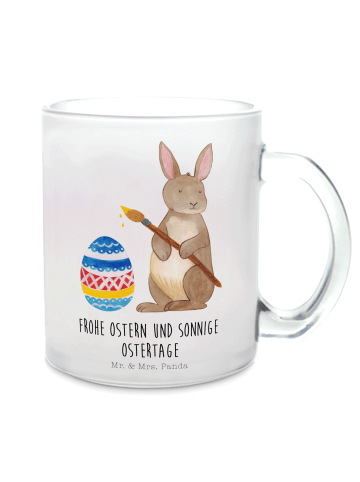 Mr. & Mrs. Panda Tasse Hase Eier Malen mit Spruch in Transparent