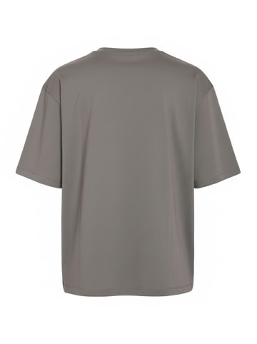 Noisy may Oversize T-Shirt mit Frühstücksmotiven und Sunday Breakfast Print in Grau