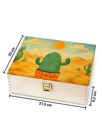 Mr. & Mrs. Panda Teedose Kaktus Sonne Design ohne Spruch in Weiß