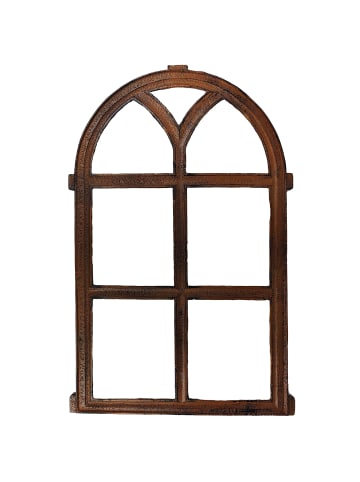 relaxdays Stallfenster in Braun - 68 x 44 cm