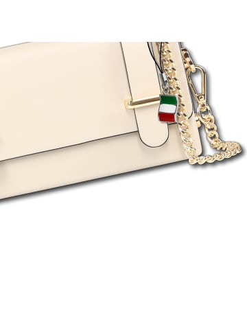 Florence Florence Handtasche Leder beige ca. 19cm