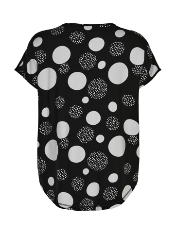 GOZZIP T-shirt Gitte in Black with white dots