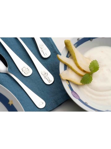 LEONARDO 4-tlg. Kinderbesteck Bambini Avventura in Silber – in silber