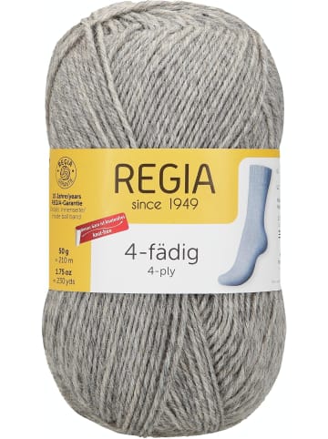 Regia Handstrickgarne 4-fädig Uni, 50g in Flanell Streaked