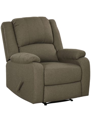 HOMCOM Relaxsessel-90L x 96B x 98H cm-Braun