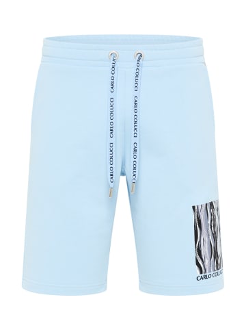 Carlo Colucci Sweatshorts De Pasquale in Blau