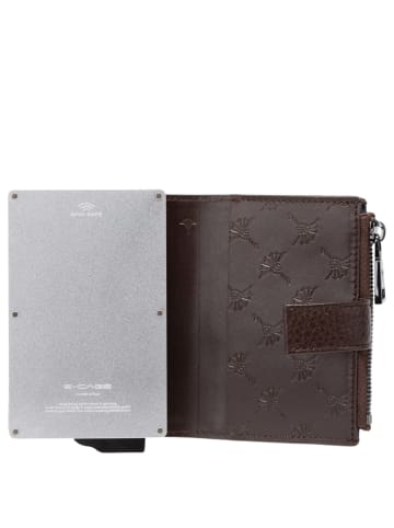 JOOP! Cardona C-Four E-Cage - Kreditkartenetui 8cc 10.5 cm (braun) in braun