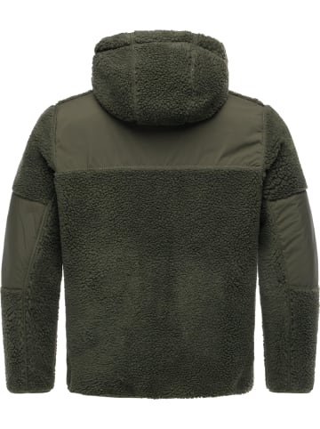 ragwear Plüschjacke Chille in Dark Olive