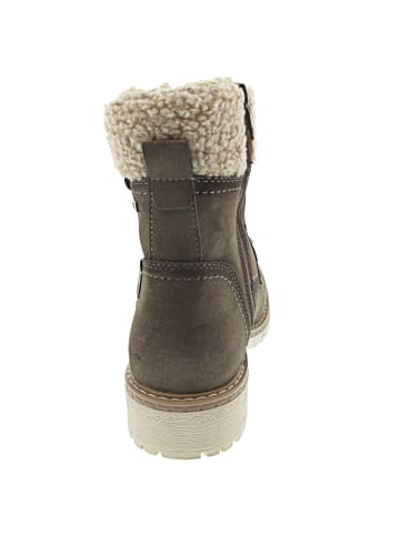 Tom Tailor Schnürstiefel Braun