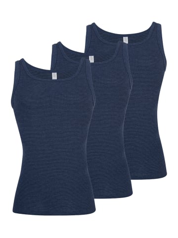 ESGE Unterhemd / Tanktop Feinripp Jeans in Marine