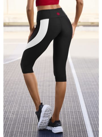 LASCANA ACTIVE Caprihose in schwarz