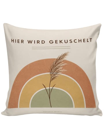 Mr. & Mrs. Panda Sofa Kissen Sofakissen Scandi Design mit Spruch in Weiß