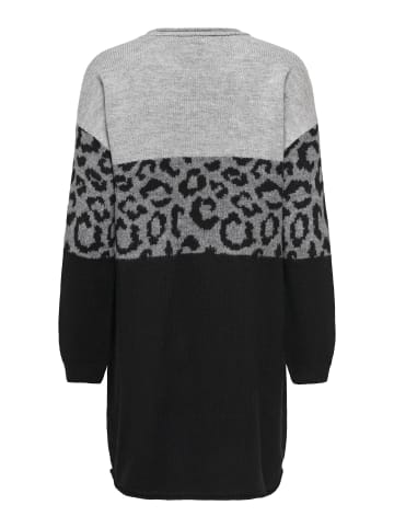 ONLY Strickkleid in Light Grey Melange