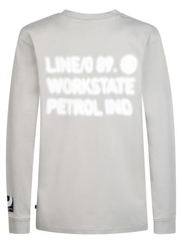 Petrol Industries Langarmshirt mit Print Ironlake in Schwarz