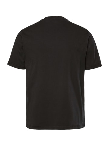 Men Plus Kurzarm T-Shirt in schwarz