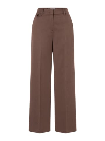 More & More weite, klassische Hose in brown melange