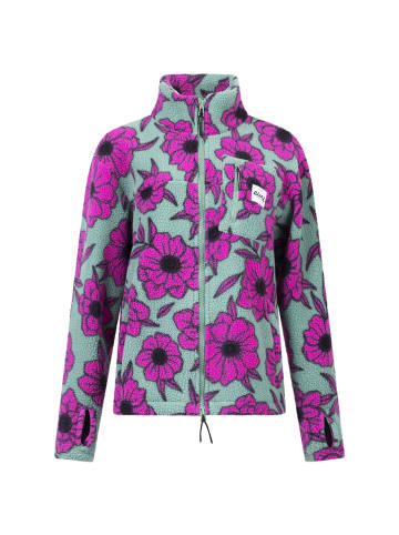 eivy Fleecejacke in Turquoise Flower