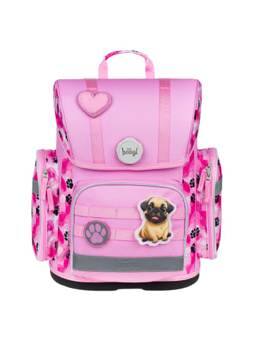 BAAGL Schulranzen Ergo in Rosa Pfötchen - 27x39x17cm