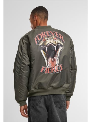Mister Tee Jacke "Forever Fierce MA1 Bomber" in Grün