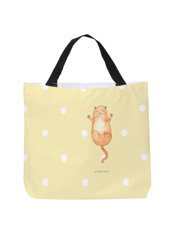 Mr. & Mrs. Panda Schultasche Katze Umarmen ohne Spruch in Gelb Pastell