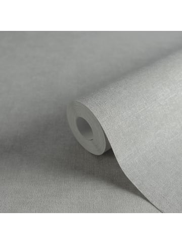 A.S. Création Tapete Urban Linen in Silbergrau