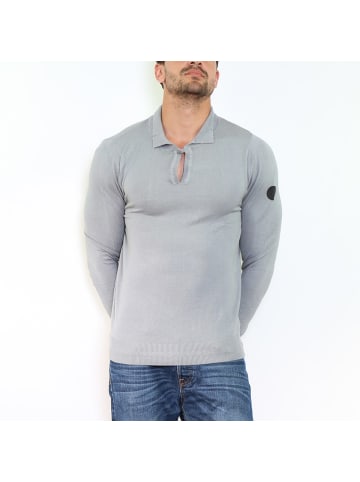 HopenLife Pullover DUDEN in Blau grau