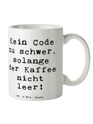 Mr. & Mrs. Panda Kaffeebecher Spruch Code und Kaffee mit Spruch in Weiß