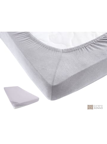 Carpe Sonno Jersey Spannbettlaken in Silber