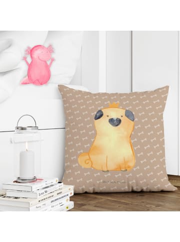 Mr. & Mrs. Panda kuschelkissen 40x40 Mops Krone ohne Spruch in Hundeglück