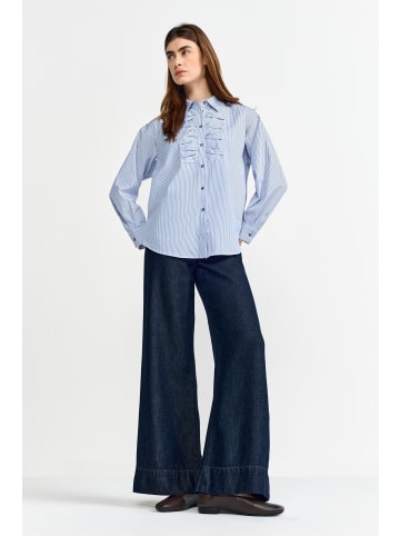 Rich & Royal Bluse in indigo weiß