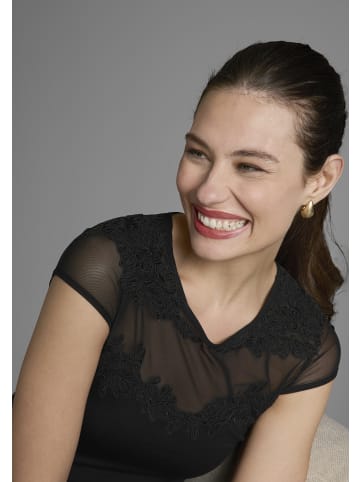 Melrose Rundhalsshirt in schwarz