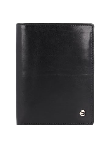 Esquire Toscana Geldbörse RFID Leder 9,5 cm in schwarz