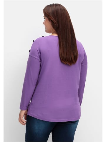 sheego Langarmshirt in lila