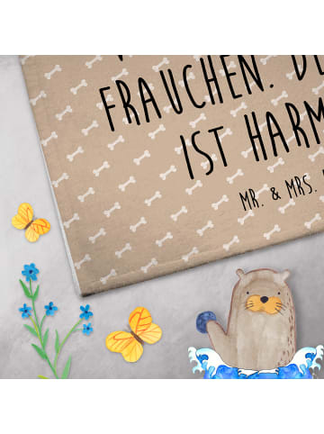 Mr. & Mrs. Panda Gästehandtücher Hund Flauschig mit Spruch in Hundeglück