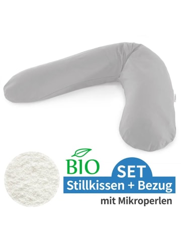 Theraline Stillkissen Das Original mit Mikroperlen-Füllung inkl. in grau