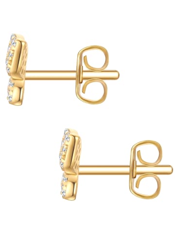 Rafaela Donata Ohrringe Schmetterling aus Sterling Silber mit Zirkonia in gelbgold