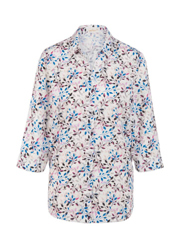GOLDNER Wunderschöne Bluse mit floralem Druck in cremeweiß
