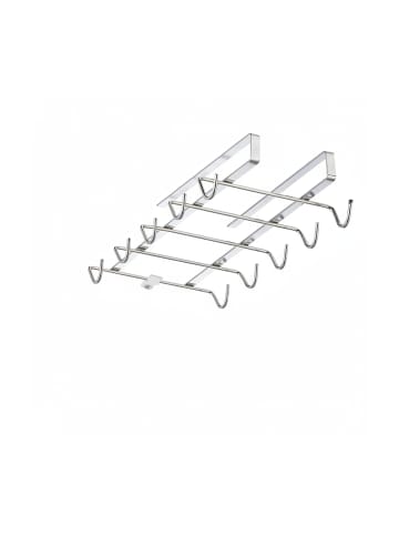 relaxdays Tassenhalter in Silber - (B)14 x (H)4 x (T)28 cm