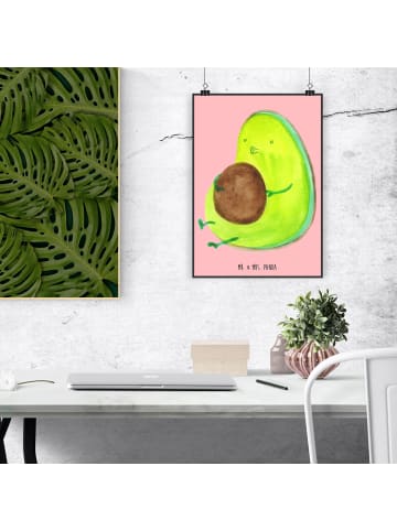 Mr. & Mrs. Panda wanddeko Avocado Pfeifen ohne Spruch in Rot Pastell