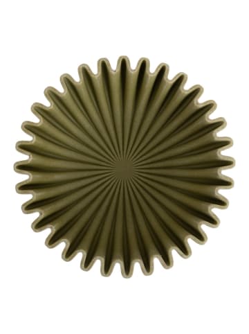Present Time Dekoschale WAVE in Grün, (B) 20 x (H) 6,5 x (L) 20 cm