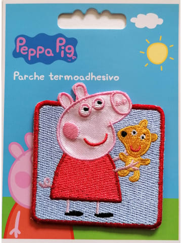 Catch the Patch Peppa & TeddyApplikation Bügelbild inRot